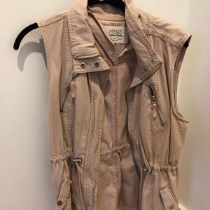 Pink cargo vest